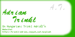 adrian trinkl business card